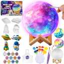 Paint Your Own Moon Lamp Kit, Cool Gifts DIY 3D Space Moon Night Light, Art Supplies Arts & Crafts Kit, Arts and Crafts for Kids Ages 8-12, Toys Girls Boy Birthday Gift Ages 3 4 5 6 7 8 9 10 11 12+