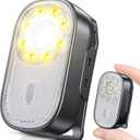 500LM Ultra Bright Mini EDC Flashlight Rechargeable, 10 Modes Running Lights for Runners with Spot & Flood Light, IP65 Waterproof Small Clip on Flashlight for Walking, Camping, Hiking, Work