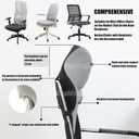 Neck Support for Office ChairMemory Foam Neck Support Enlarge Head Rest for Office ChairWashable Cover with Fixed Strap Suitable for Most Office Chairs Without Headrests