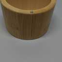 Husfunov Bamboo Salt Cellar, Magnetic Swivel Lid Salt Box, Round Container for Storing Pepper Sugar Herbs, 6 Ounce Capacity
