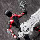 2 x T13 (Assembly Completed) 3D Printed Action Figure,Dummy 13 Robot Action Figure, T13 Collectible Action Figure Articulated, for Collectors Desktop Decorations, action doll (Black Red)