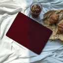 Anban Compatible with MacBook Air 13 inch Case M1 2021 2020 2019 2018 A2337 A2179 A1932 Touch ID, Matte Plastic Hard Shell+2 Keyboard Cover+Screen Protector for MacBook Air 13.3 inch Case, Marsala Red