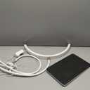 Half Moon Lash Light for Lash Tech, 3-in-1 Professional Esthetician Light with UV Lash Lamp & Phone Holder, Adjustable Height&Brightness for Tattoo,Nail Art,Skincare,Salon,Spa(White)