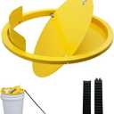 Bucket Lid Mouse Trap Metal 5 Gallon Bucket lid,Strong Metal Material That Cannot be Bitten, auto Reset, (1pack) (Black yellow)