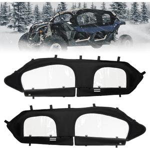 KEMIMOTO Upgraded X3 MAX Soft Upper Doors, Stay Warm & Dry Window Cab Enclosure, compatible with Can-Am Maverick X3 MAX 2017-2025 UTV Accessories, Work with Roof Windshield