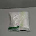 OKAYDA 18" x 18" Round Faux Sheepskin Chair Cover Seat Cushion Pad Super Fluffy Soft Fur Rug for Vanity Chair, Car Seat, Sofa, Living Room, Office (White)