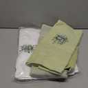 3 Pcs Eucalyptus Hand Towels Farmhouse Embroidered Botanical Bathroom Decor 13.3x29.5 Inch Farmhouse 100% Cotton Decorative Green Leaves Hand Towels for Bathroom Kitchen (Nature Color)