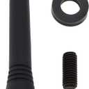 EMagTech 10.5CM Car Short Rod Antenna Rubber Aerial Mast Adapter Compatible with Smart Fortwo 451 450 with M5 M6 Screws and Washers Black