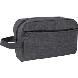Travel Toiletry Bag - Durable Waterproof Material with Multi-Compartment Organization, Compact Size, Lightweight Portable Hanging Dopp Kit for Toiletries & Travel Accessories (black)