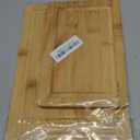 Hiware 3-piece Bamboo Cutting Boards for Kitchen, Heavy Duty Bamboo Cutting Board with Juice Groove, Wood Cutting Board Set for Meat, Vegetables