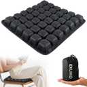 Inflatable Travel Seat Cushion, Built-in Air Pump Car Airplane Chair Cushion for Long Flight Driving Sitting, Office Chair Wheelchair, Pressure Sore Relief, for Sciatica,Coccyx & Buttock Bed Sore SC01
