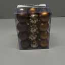 12PCS 3.15" Christmas Ball Ornaments Shatterproof Brown Christmas Tree Decorations Xmas Tree Balls Halloween Ornaments Décor