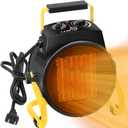 Outdoor Heaters for Patio, 1500W Electric Garage Heater with Overheat Protection, 3S Fast Heating, 3 Modes, Portable Space Heater for Patio, Garage, Greenhouse, Indoor, Gold