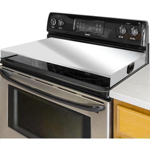 Stainless Steel Gas Stove Top Cover, Noodle Board Cooktop Cover, Kitchen Organizer for Gas and Electric Stove Range Expanding Kitchen Space, Large Size 30"x 22"x3", Sliver