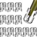 Tessco for you 12 Pcs Stainless Steel Champagne Stopper Bulk Reusable Bottle Sealer Wine Corker Champagne Cork Stopper Saver Plug for Prosecco Sparkling (Silver)