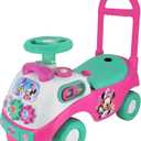 Kiddieland Disney Minnie Mouse My First Toddler Ride-On by Kiddieland, Foot-to-Floor Push car with Lights and Sounds, Activity Dashboard, 12 Months+, Indoor Riding Toy, Medium