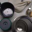 Blockhtte Food Thermos for Adults - 24 oz | Wide Mouth Thermos for Soup with Spork & Brush | Stainless Steel Thermal Lunch Box 14h Hot | Insulated Lunch Containers for Travel, Work, School