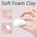Cutedeer White Air Dry Clay, 1.1lb Foam Modeling Clay, Soft Squishy Molding for Kids Adults, Arts & Crafts Project Slime Supplies(1.1lb - 1 Pack, White)