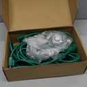 Feekoon 40FT Outdoor Extension Cord with Timer,1 to 3 Way Extension Cord Splitter,16AWG SJTW Heavy Duty 3 Plug Green with Multiple Outlets and Weatherproof Covers for Halloween Christmas