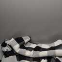 100% Cotton Buffalo Plaid Rugs, Buffalo Check Rug, 23.6''x35.4'', Checkered Outdoor Rug, Outdoor Plaid Doormat for Kitchen/Bathroom/Laundry Room/Bedroom (Black and White Porch Rugs)