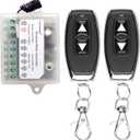 DC 8V 12V 24V 36V Motor Remote Control Switch for Control Linear Actuator, 433Mhz 10A Motor Forward Reverse Relay SwitchMomentary Mode