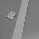 Delamu Cord Hider, 94.5in Cord Covers for Wires on Wall, One-Cord Cable Hider, Wire Hiders Wire Covers for TV Cords on Wall, Easy Mount Cable Cover Management Kit, 6xL15.7 W0.59 H0.4in, White