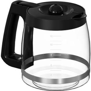 12-Cup Coffee Maker Glass Carafe Replacement Compatible with Hamilton Beach Coffee Maker Models 46310, 49980R, 49976, 49350, 49980A, 49980Z, 49983, 49618, 46300, 49966 1 Pack