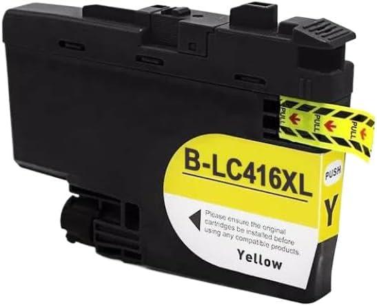 Compatible LC416XL Ink Cartridge for DCP-J4140N MFC-J4440N MFC-J4540N MFC-J4940DN Printers Works Like (Yellow)