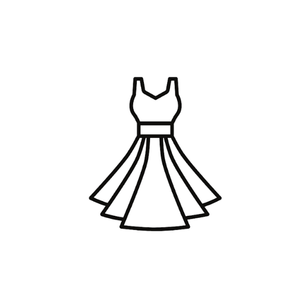Black Long Dress For Women Small