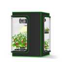 MELONFARM 2-in-1 Grow Tent, 36"x24"x48" High Reflective Diamond Mylar with Multi-Chamber and Floor Tray for Hydroponic Indoor Growing