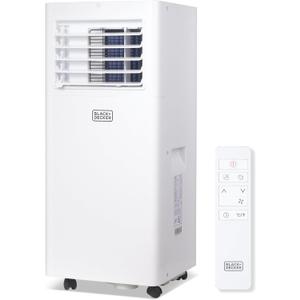 BLACK+DECKER Portable Air Conditioner, 8,500 BTU (5,100 BTU SACC) for Rooms Up To 350 Sq. Ft., Portable AC with Full Function Remote Control & Window Kit, BPACT05SM, White