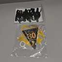 Black Gold 30th Birthday Decorations  Over the hill 30 Birthday Decor Happy 30th Birthday Party Supplies Set with 30 Party Banner, Hanging Swirls, Balloons for Men Women Cheer to 30 Years