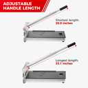 17mm Thick Upgrade Stability Heavy Laminate Floor Cutter,13" Professional Vinyl Flooring Cutter with 15° /30° /45°Adjustable Angle Settings,Cuts Laminate, LVP,LVT,SPC,Engineered Hardwood