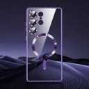 Compatible with Samsung Galaxy S25 Ultra CaseOnly.Magnetic Cover for S25 Ultra. Glossy Slim Thin Soft funda capa para for Galaxy S25 Ultra 6.9 inch.Compatible with MagSafe(Deep Purple)