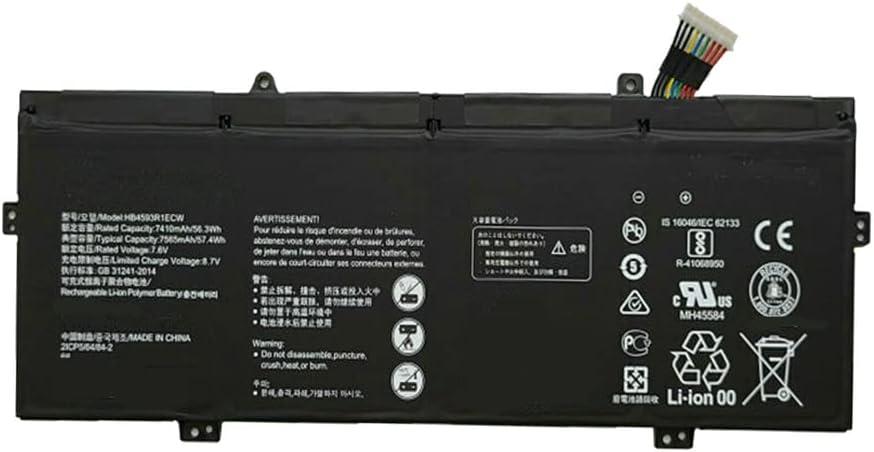 Powerforlaptop HB4593R1ECW Replacement Battery Compatible with Huawei Matebook X Pro MACH-W19B MACH-W29C KPL-W00