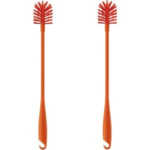 Ikea Soft Bristles Bottle Brush (Red, 43 cm, 17 Inches) - Pack of 2