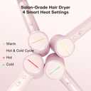High Speed Hair Dryer 110000 RPM with 1 Billion Plasma Ions, Ionic Blow Dryer Frizz Free Fast Drying with Magnetic Diffuser for Curly Hair, Low Noise Lightweight Thermo Control Hair Dryers for Women