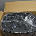 Ninestars DZT-42-9 Automatic Touchless Infrared Motion Sensor Trash Can, 11 Gal 42L, Stainless Steel Base (Oval, Silver/Black Lid)