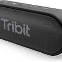 Tribit XSound Go Bluetooth Speaker, 16W Portable Wireless Speaker with Loud Sound, 24H Playtime, IPX7 Waterproof, Custom EQ, XBass, BT5.3, TWS Pairing, Type-C, Outdoor/Home/Travel/Beach/Shower (Black)