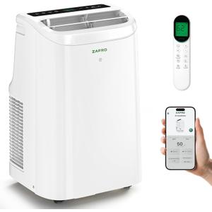ZAFRO Portable Air Conditioner, 12000 BTU(8000 BTU SACC), 72H Drainage-free