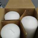 Unscented Pillar Candles - Set of 4 White Pillar Candles - 3x9 Slow Burning Large Candles for Weddings & Table Centerpieces, PARNOO