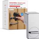 SwitchBot Smart Lock, Bluetooth Electronic Deadbolt, Keyless Entry Door Lock for Front Door, Compatible with WiFi Bridge (Sold Separately), Fits Your Existing Deadbolt,for Airbnb Vacation Rentals
