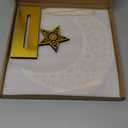 Eforcase Ramadan Decorations Table Decor Wood Eid Mubarak Kareem Table Sign Acrylic Mirror Hollow Moon with Star Ornament for Muslim Party Tabletop Centerpiece Decor Islamic Eid Decoration Gold Moon