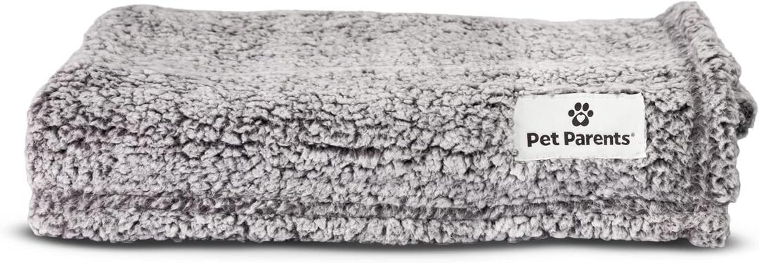 Pet Parents Premium Pet Blanket - Water Resistant Dog & Cat Blanket, Perfect for Crates, Calming, Large, Medium & Small Dogs, Puppy Size: 32x40, Color: Slate