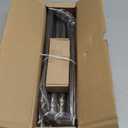 Bronze Wrap Around Curtain Rods 48 to 90 Inch:Blackout Heavy duty Adjustable Window Curtain Rod for Bedroom,Industrial Darkening Curved French Metal Single Drapery Rods Set Easy Install,Brown