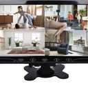 10.1 Inch Small HDMI Monitor, CCTV Security Camera Monitor with VGA AV Input, 1024x600 HD LED Display Screen, Touch Button, Built-in Speaker for DVR NVR Raspberry Pi PC Gaming