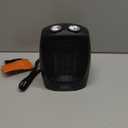 BLACK+DECKER Personal Ceramic Heater, Space Heater for Office Desk, Home Office & Personal Use Desk, 2 Heat & Fan Only Settings, Adjustable Thermostat, BHDC201, Black