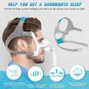 AUARIWN 2 Pack CPAP Headgear for Resmed AirFit N20 with Magnetic Clips, Replacement Headgear Straps Compatible with Resmed Aritouch Mask N20 - Soft Plush Straps for Optimal Fit & Flexibility (Large)