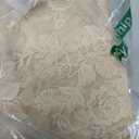 Beige Lace Curtains 45 Inch Length for Kitchen Window 2 Panels Set Rustic Leaf Floral Pattern Vintage Sheer Lace Curtains Short, Rod Pocket Privacy Sheer Window Lacy Caf Curtains, 42 x 45 Inch