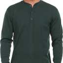 Long Sleeve Men's Henley - 100% Merino Wool - 3 Button Front Closure - Casual Shirt (XX-Large)
